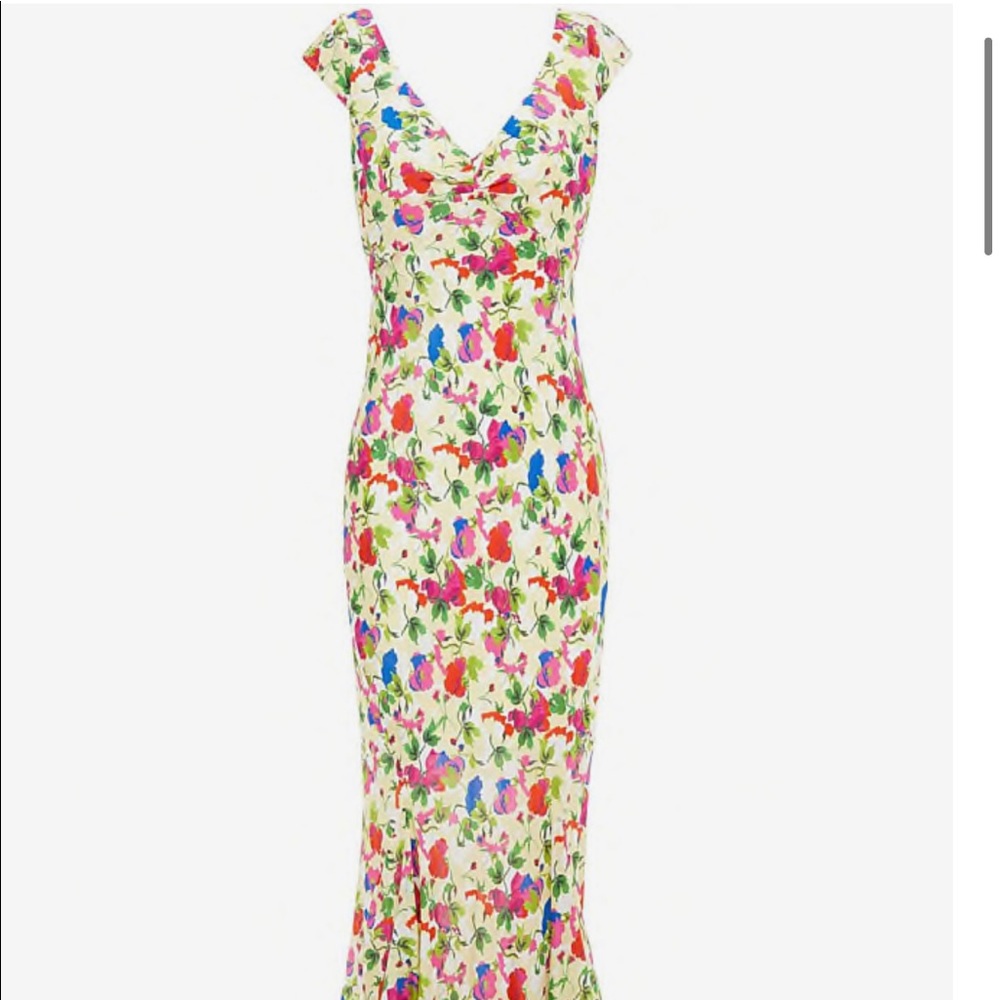 Saloni floral dress